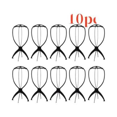 Imagem de 10 Peças De Suporte Para Peruca De Plástico Durável E Portátil, Montag