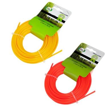 Imagem de Fio Nylon P/ Roçadeira Elétrica Perfil Redondo 3mm 15 Metros - Idea