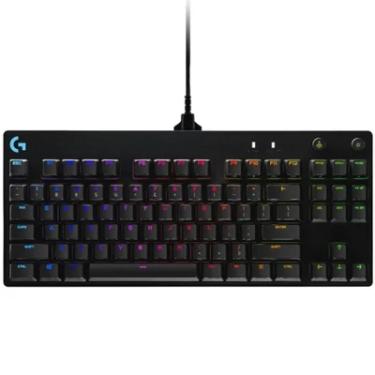 Imagem de Teclado Mecânico Gamer Logitech G Pro  920-009388, RGB Lightsync, Preto, switch GX Blue