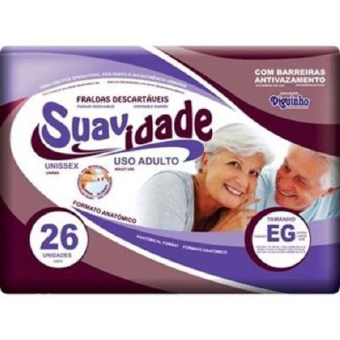 Imagem de Fralda Geriátrica Suavidade EG 26 unidades