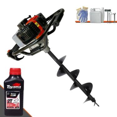 Imagem de Perfurador Trado Vps52 52cc + Broca 80x20cm + óleo Toyama