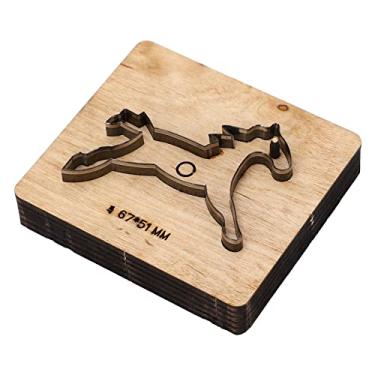 Imagem de Cryfokt Molde de Corte de Couro Em Forma de Cavalo, Borda Limpa, Liga de Aço, Molde de Perfuração para Artesanato de Couro DIY, 2,6 X 2 pol., para Produtos de/papelão/borracha/plástico/argila/madeira