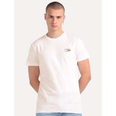 Imagem de Camiseta Tommy Jeans Masculina Chest Logo Tee Off-White-Masculino