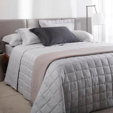 Imagem de Jogo Cama Queen 300 Fios Buddemeyer 04 Peças Damask Stripes, Cinza