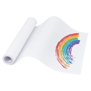 Imagem de BENECREAT Rolo de papel de desenho de 22 metros, papel de arte branco de 30 cm de largura para pintura acrílica, óleo, marcador e aquarela, suprimentos de artesanato multiuso para artistas, estudantes