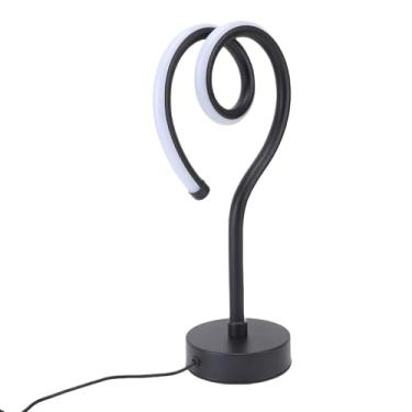 Imagem de ZJchao Lâmpada de Mesa LED Em Espiral, Lâmpada de Mesa de Cabeceira Diminuída 3 Brilho Ajustável 3 Temperatura da Cor, Amigável para Olhos, Luz Decorativa Moderna para o Quarto da Sala