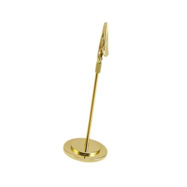 Imagem de oshhni Porta-cartões multifuncional com clipe para números de mesa, organizador para casa, restaurante e decoração de mesas, Ouro