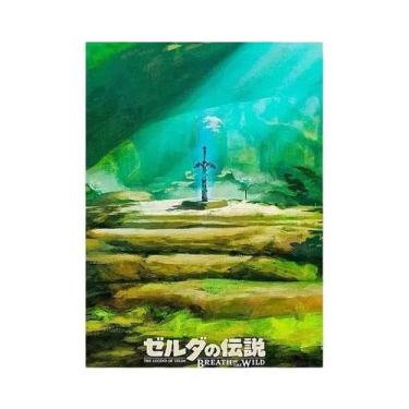 Imagem de Pintura Em Tela De Paisagem De Anime Zelda Hyrule Country Para Decoraç