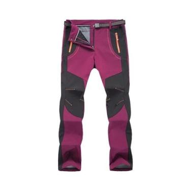 Imagem de Calças De Fleece Para Caminhada Femininas De Inverno, Quentes, Imperme