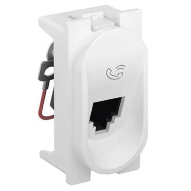 Imagem de Modulo Tomada Telefone RJ11 2 Vias Nereya Pial Legrand Branco 663072
