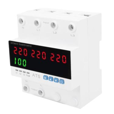 Imagem de aqxreight INTERRUPTOR DE TRANSFERÊNCIA AUTOMÁTICA PROTETOR DE TENSÃO 3 FASE PARA GERADOR DE ENERGIA DOMÉSTICA COM DISPLAY LED