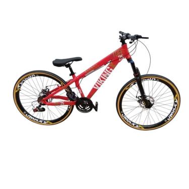 Imagem de Bicicleta 26 VikingX T25 21v Freeride Freio Disco Hidraulico Pneu Slick Fino Fx Amarela1.50-Unissex