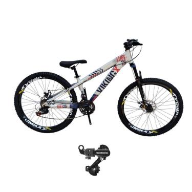Imagem de Bicicleta 26 VikingX T25 21v Cambio Traseiro Shimano Freeride Pneu 26 Cravudo-Unissex