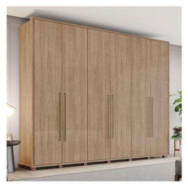 Imagem de Guarda Roupa Casal Ambiente Colin Jequitibá Brilho - Henn