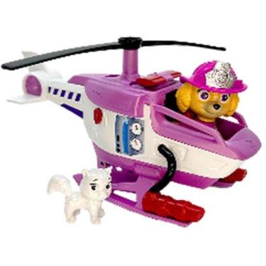 Imagem de Boneco Patrulha Canina SKYE Fire com Helicóptero e Cesta de Resgate