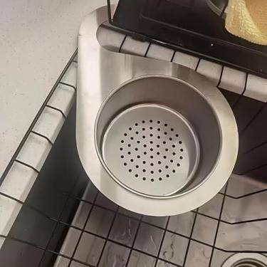 Imagem de 2 peças de filtro de pia, uma rede de filtro multifuncional doméstica, com um design sem perfuração, fácil de instalar e conveniente de usar, um limpador portátil