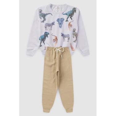 Imagem de Conjunto infantil moletom menino safari - Serpasantos Confeccoes Ltda,