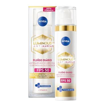 Imagem de NIVEA Fluido Facial Protetor Cellular Luminous 630 FPS 50 40ml - Reduz e previne manchas escurecidas, uniformiza o tom da pele e conta com Ácida Hialurônico, Vitamina E e filtro