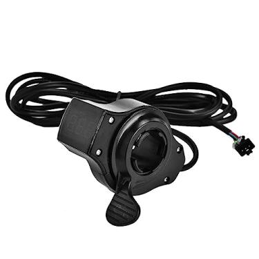 Imagem de Naroote Acelerador Universal para Scooter Ebike, Com Display de Tensão da Bateria, 12v-99v, Fios Duráveis ​​para Bicicletas Elétricas