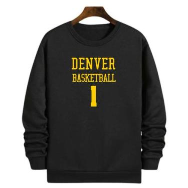Imagem de Blusa Moletom Gola Basquete Denver Basketball número 1 - Loja Click Ca