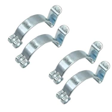 Imagem de Vkinman 4 peças de clipes de filtro de ar para carro, prata, clipe de capa de filtro de ar de metal, capa de caixa, clipe de mola para filtros de ar de carro