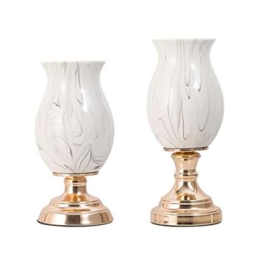 Imagem de KEG801302 Vasos para flores ornamentos de vaso de cerâmica modernos, um par de mesa de chá criativa para sala de estar, flores secas, arranjo de flores, decoração de mesa, vaso decorativo para casa