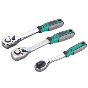 Imagem de AJulyBee Conjunto de 3 peças de catraca, conjunto de chaves de liberação rápida de 72 dentes