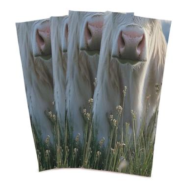 Imagem de xigua Conjunto de 6 panos de prato de cozinha de vaca, macios e altamente absorventes de secagem rápida para limpeza de pratos e limpeza manual, 71 x 45 cm