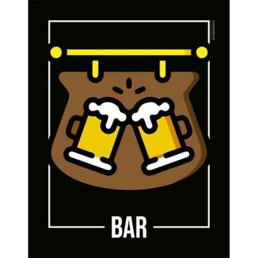 Imagem de Kit 3 Placas Desenho - Bar