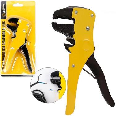 Imagem de Alicate Desencapador Fios 6,5`` Cabo Amarelo / Preto Cartela