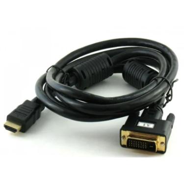 Imagem de Cabo Conversor Dvi-d Para HDMI - 1,5 Metros - Com Filtro - Dual Link - 24+1 Pinos - Dvi M X HDMI M