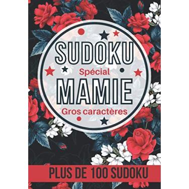 Imagem de Sudoku spécial mamie gros caractères: Sudoku senior gros caractères | Puzzles classiques parfait pour les personnes âgées |Jeu de 110 grilles avec les ... Cadeau pour Noel ou la fête des grands-mères