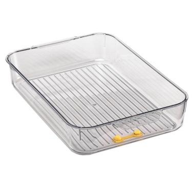 Imagem de Suporte Gaveta Geladeira Organizador Em Acrílico 30x20cm