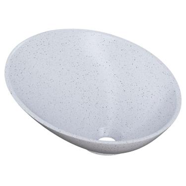 Imagem de Cuba Pia Para Banheiro Meia Lua 39cm Thaís C08 Branco Granit - Mpozenato