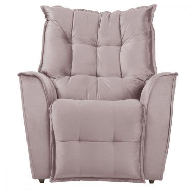 Imagem de Poltrona Do Papai Reclinável Carinho Veludo - Star Confort Rose