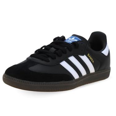 Imagem de Adidas Tênis masculino Samba couro, Black Core Black Ftwr White Gum5 Core Black Ftwr White Gum5, 6 Women/5 Men