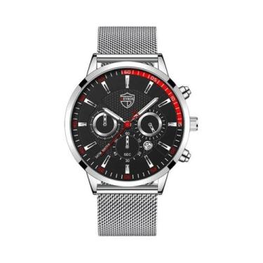 Imagem de Relógio De Pulso Masculino De Luxo Esportivo Com Quartzo, Casual De Ne