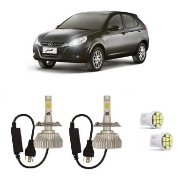 Imagem de Kit Lâmpadas Super Led Farol Alto Baixo JAC J3 2010 à 2015