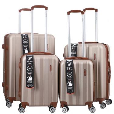 Imagem de Mala De Viagem Rígida Abs 4 Peças Rodinhas 360º Expansível