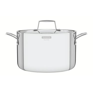 Imagem de Caçarola Tramontina Grano Funda Inox Corpo Triplo 24cm 5,8L