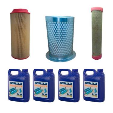 Imagem de Kit Preventiva Compressor Parafuso Schulz Srp 3020 3020e Ta3020 Ta3020e