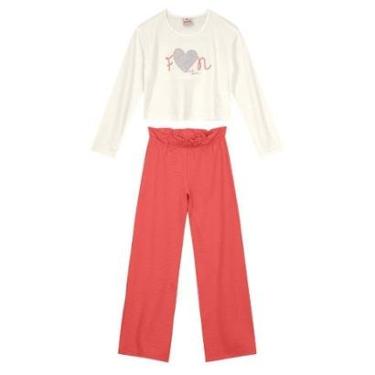 Imagem de Conjunto infantil menina de coração brilhante Brandili-Feminino