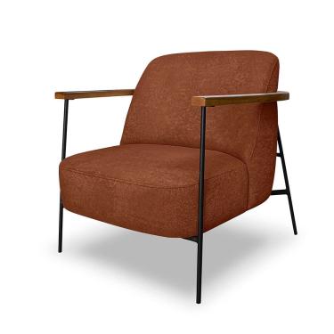 Imagem de Poltrona Decorativa Lia Boucle Terracota- Loja Sheep