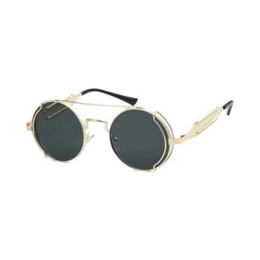 Imagem de Óculos De Sol Estilo Vintage Steampunk Com Lentes Em 5 Cores, Óculos D