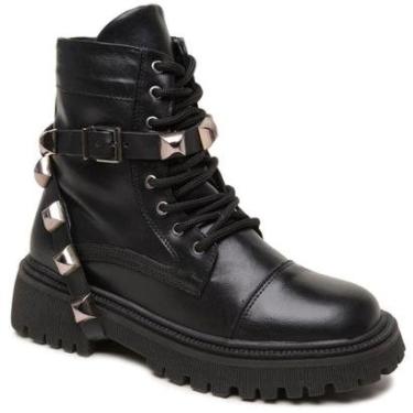 Imagem de Bota Coturno Feminino Zaya Conforto Estilo Urbano Tratorada Rock-Feminino