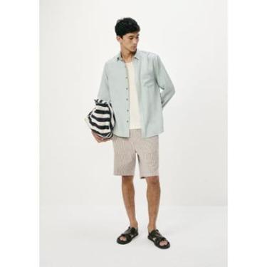 Imagem de Bermuda Masculina Fio Tinto Listrada-Masculino