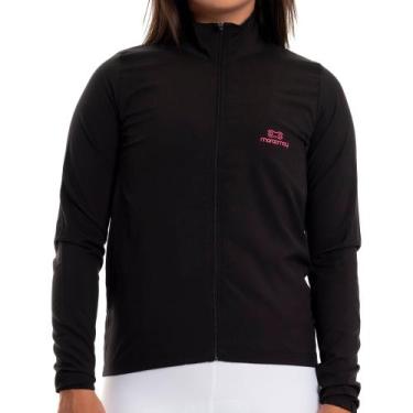 Imagem de Jaqueta Corta Vento de Ciclismo Feminina Márcio May Race Black, P, Pre