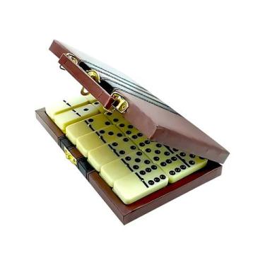 Imagem de Jogo De Domino 28 Peças Com Maleta Luatek Melamina 50x10mm