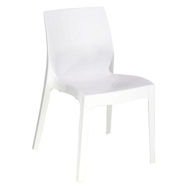 Imagem de Cadeira Tramontina Alice Polida Sem Braços Em Polipropileno Branco Tramontina