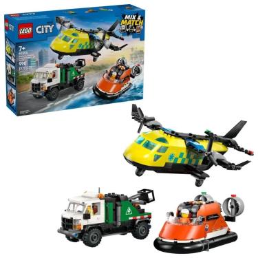 Imagem de Lego City  Avião Caminhão de Serviço e Aerobarco - 60505